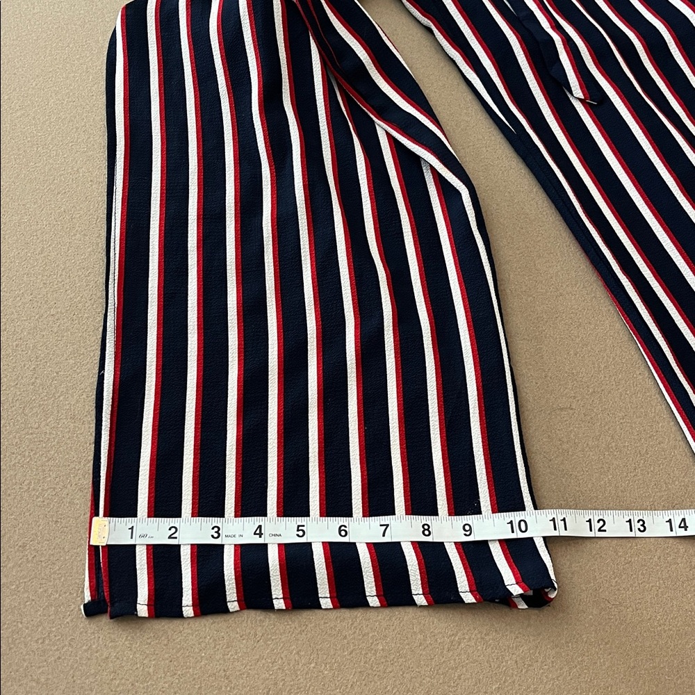 Monteau Sleeveless Striped Jumpsuit- S - Picture 8 of 10
